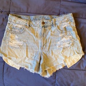 American Eagle High Waisted Jean Shorts- Size 14